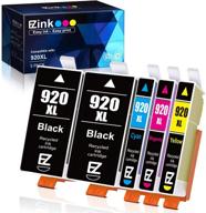 🖨️ e-z ink (tm) compatible ink cartridge set for hp 920xl 920 officejet printers - 6500, 6500a, 6000, 7000, 7500, 7500a e709 (2 black, 1 cyan, 1 magenta, 1 yellow, 5 pack) logo