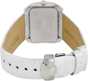 img 2 attached to Стильные Часы Tissot T-Wave для женщин с белым циферблатом и кожаным ремешком: Т023.309.16.031.02