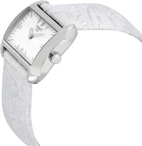 img 3 attached to Стильные Часы Tissot T-Wave для женщин с белым циферблатом и кожаным ремешком: Т023.309.16.031.02