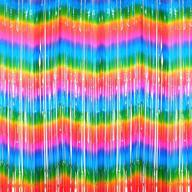 🌈 set of 3 rainbow metallic tinsel curtains - 3.2ft x 8.2ft - mexican fiesta party photo backdrop foil fringe curtains - photo booth props for unicorn birthday party & tie dye bridal shower decorations logo