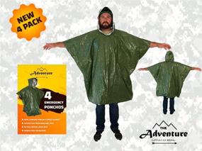 img 3 attached to Lightweight Emergency Blanket Rain Poncho