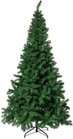 img 4 attached to Premium Sunnyglade 7.5ft Artificial Christmas Tree - Easy Assembly with 1400 Tips & Stand