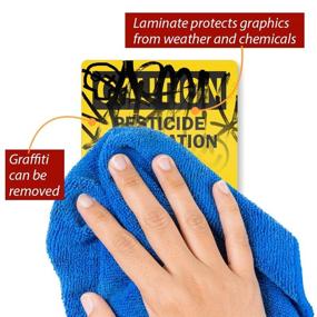 img 1 attached to SmartSign Adhesive Vinyl Legend Caution Occupational Health & Safety Products