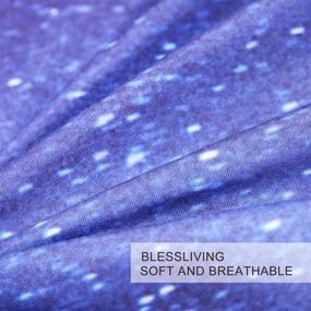 img 2 attached to 🦄 BlessLiving Galaxy Unicorn Bedding Full Size Purple Blue Unicorn Comforter Cover for Kids Girls Boys Sparkly Space Duvet Cover Psychedelic Unicorn Bedspread 3-Piece Beds Set with 2 Pillowcases (Full)