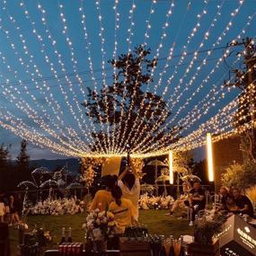 img 1 attached to 🎄 ColuzPro 108 ft 300 LED String Lights: Indoor Outdoor Warm White Fairy Lights for Christmas Wedding Party Decor - Waterproof & 8 Modes