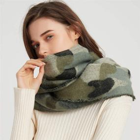 img 1 attached to 🧣 Pashmina Camouflage Blanket for Women: Handmade Outdoor Accessories