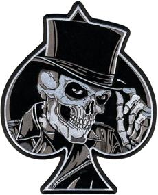 img 2 attached to 🎩 Hot Leathers PPA6050 Top Hat Skull Patch - 4x5 dimensions