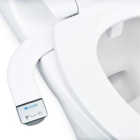 img 4 attached to 🚽 Brondell Thinline SimpleSpa SS-150 White Non-Electric Bidet Toilet Attachment with Self Cleaning Nozzle & Fresh Water Spray