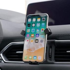 img 3 attached to 📱 BeHave Adjustable Air Vent Phone Holder for Mazda CX-5 (2017-2019) – Car Mount for Smartphones – Note: Not Compatible with 2016 CX-5