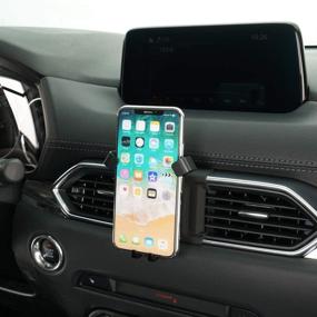 img 2 attached to 📱 BeHave Adjustable Air Vent Phone Holder for Mazda CX-5 (2017-2019) – Car Mount for Smartphones – Note: Not Compatible with 2016 CX-5