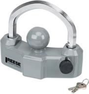 🔒 secure your trailer hitch with reese towpower 7088300 heavy duty coupler lock in black logo