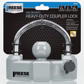 img 1 attached to 🔒 Secure Your Trailer Hitch with Reese Towpower 7088300 Heavy Duty Coupler Lock in Black