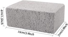 img 3 attached to 🧱 8-Pack Grill Griddle Cleaning Bricks – Pumice Stones for Removing BBQ Grill Racks, Flat Top Cookers, and Pool Grills