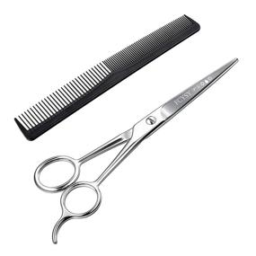 img 3 attached to 💇 FCYSY 6" Hair Cutting Scissors Hair Shears - Professional Barber Sharp Hairdressing Shears with Comb - For Women and Men