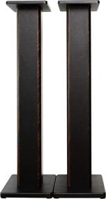 img 2 attached to 🔊 MAYQMAY 31.49 Inch Wood Speaker Stands: Enhance Your Home Theater Audio Experience!