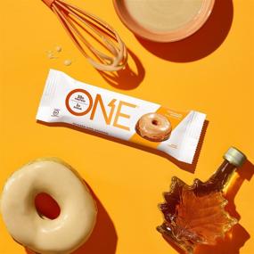 img 3 attached to 🍁 ONE Protein Bar, Maple Glazed Doughnut Flavor, 2.12 oz., Gluten-Free Protein Bar with 20g High Protein and 1g Low Sugar, Guilt-Free Snacking for Healthy Diets