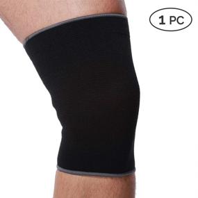 img 2 attached to 🏋️ Neotech Care Knee Sleeve - Lightweight, High-Elasticity, Thin, Flexible & Breathable Fabric - Optimal Compression - Support Band for Men, Women, and Youth - Suitable for Either Right or Left Leg - Black Color (L Size, 1 Unit)