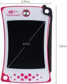 img 2 attached to 📝 Boogie Board Jot Pocket Writing Tablet - Small 4.5 in LCD Tablet, Instant Erase, Stylus Pen, Kickstand - Pink