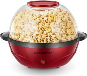 img 4 attached to 2-in-1 Popcorn Machine Popper, 6 Quart/24 Cup, Nonstick Plate, 850W Electric Stirring with Quick-Heat Technology, Cool Touch Handles, Thicken Transparent Cover, Dishwasher Safe