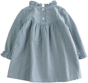 img 3 attached to 👗 VIYOO Children's Dresses: Fashionable Toddler Girls' Clothing Collection