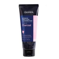 🧼 mediheal charcoal intensive pore clean cleansing foam 150ml (5 fl.oz.) - charcoal-infused facial foam cleanser for deep pore cleanse, sebum control, and skin waste removal logo