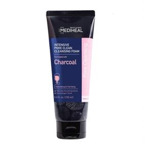 img 4 attached to 🧼 MEDIHEAL Charcoal Intensive Pore Clean Cleansing Foam 150ml (5 fl.oz.) - Charcoal-Infused Facial Foam Cleanser for Deep Pore Cleanse, Sebum Control, and Skin Waste Removal