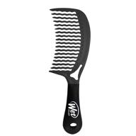 расческа wetbrush detangling comb - стильный черный дизайн для усовершенствованного ухода за волосами логотип