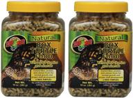 premium pack of natural box turtle food by zoo med - 2 containers, 10 ounces each logo