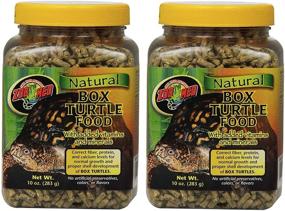 img 1 attached to Premium Pack of Natural Box Turtle Food by Zoo Med - 2 Containers, 10 Ounces Each