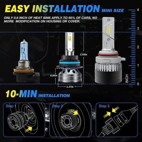 img 1 attached to 💡 9007/HB5 LED Headlight Bulbs by Fahren