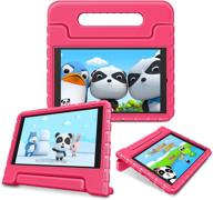 📱 fintie shockproof case for onn. 8" tablet pro (model: 100003561) - kids friendly lightweight convertible handle stand protective cover for onn pro 8-inch android tablet (magenta) logo