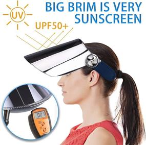 img 1 attached to 🧢 WAYCOM Sun Cap - High-Performance Sun Visor Hat with UV Protection - Superior UPF 50+ Hat for Hiking, Golf, Tennis, and Outdoor Activities