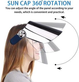 img 2 attached to 🧢 WAYCOM Sun Cap - High-Performance Sun Visor Hat with UV Protection - Superior UPF 50+ Hat for Hiking, Golf, Tennis, and Outdoor Activities