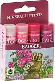 img 1 attached to Badger - Variety Pack of Mineral Lip Tints, Moisturizing Lip Balm with Sheer Color, Natural Lip Balm with Color, Tinted Lip Balm Set, Lip Stain, Pink Lip Tint, 0.15 oz (4 Pack)