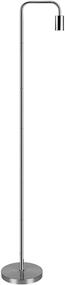 img 4 attached to 🔦 MOFFE Industrial Floor Lamp - 64" Tall Metal Standing Lamp for Bedroom and Living Room - Modern Minimalist Design with Foot Switch - E26 Socket(Nickle)