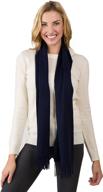 stay cozy and stylish with jennie liu unisex watermark cashmere woven scarf logo