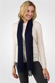 img 2 attached to Stay Cozy and Stylish with JENNIE LIU Unisex Watermark Cashmere Woven Scarf