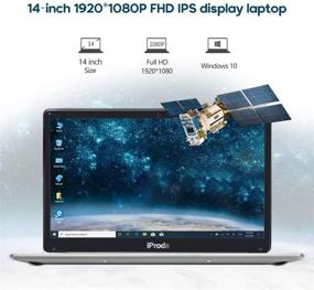 img 3 attached to iProda 14 Inch Laptop - Intel Core i3, Windows 10 Pro, 8GB RAM, 256GB SSD - FHD IPS 1080 Display, HDMI, WiFi, Bluetooth - Ideal for Students and Office Use