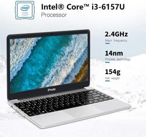 img 2 attached to iProda 14 Inch Laptop - Intel Core i3, Windows 10 Pro, 8GB RAM, 256GB SSD - FHD IPS 1080 Display, HDMI, WiFi, Bluetooth - Ideal for Students and Office Use