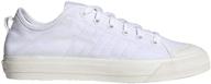 stylish adidas nizza men's white sneakers for fashionable comfort logo