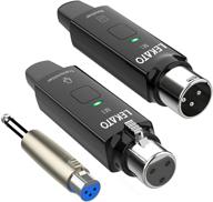 🎤 wireless xlr microphone system by lekato - 2.4ghz transmitter and receiver for dynamic microphones, audio mixers, and pa systems with rechargeable wireless xlr transmitter receiver adapter logo