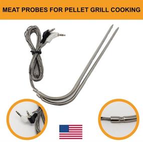 img 2 attached to 🔌 Traeger Meat Probe Replacement (2 Pack) - Compatible with Pro Controller, 3.5 MM Plug