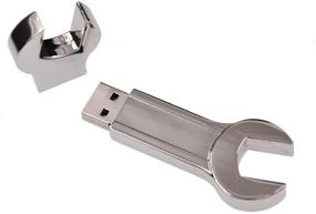img 4 attached to 🔧 Kepmem Creative Metal Wrench Shape USB2.0 Memory Stick - 8GB Funny Gift Pendrive, Ideal for SEO