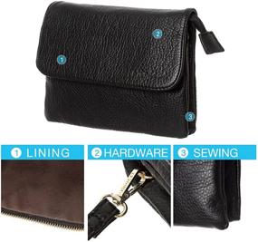 img 1 attached to 👜 MINICAT Small Brown Wallet Crossbody Bag for Women: Handbags, Wallets, and Pockets