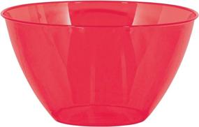 img 1 attached to Apple Red Swirl Plastic Bowl