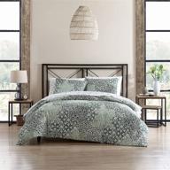 🏰 luxurious stone cottage abingdon comforter set: king size in elegant dark green - exquisite bedding for supreme comfort logo