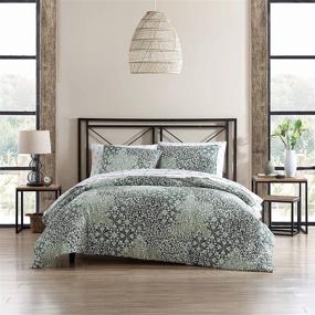 img 4 attached to 🏰 Luxurious Stone Cottage Abingdon Comforter Set: King Size in Elegant Dark Green - Exquisite Bedding for Supreme Comfort