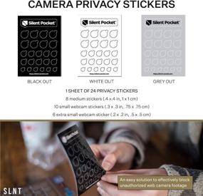 img 3 attached to 🕵️ Silent Pocket Webcam Privacy Stickers for Camera Lens (Black Out) – Block Hackers' Spying, Recording, and Eavesdropping. Perfect for Laptops, Phones, and Tablets. Reusable and Restickable