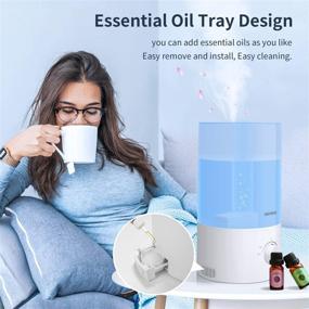 img 4 attached to 🌬️ Gocheer 3.5L Cool Mist Humidifier: Whisper Quiet, Filter Free, Adjustable Mist Output for Bedroom, Baby Room and Home