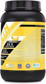 img 1 attached to Premium 100% Whey Protein Powder - Enhanced Formula with Whey Protein Isolate as Key Component, Combined with Ultra Filtered Whey Protein Concentrate (Banana, 2 Pound)